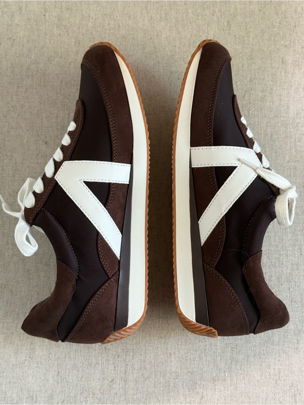 LOFT Retro Brown & White Sneakers Size 7.5 - Never Worn